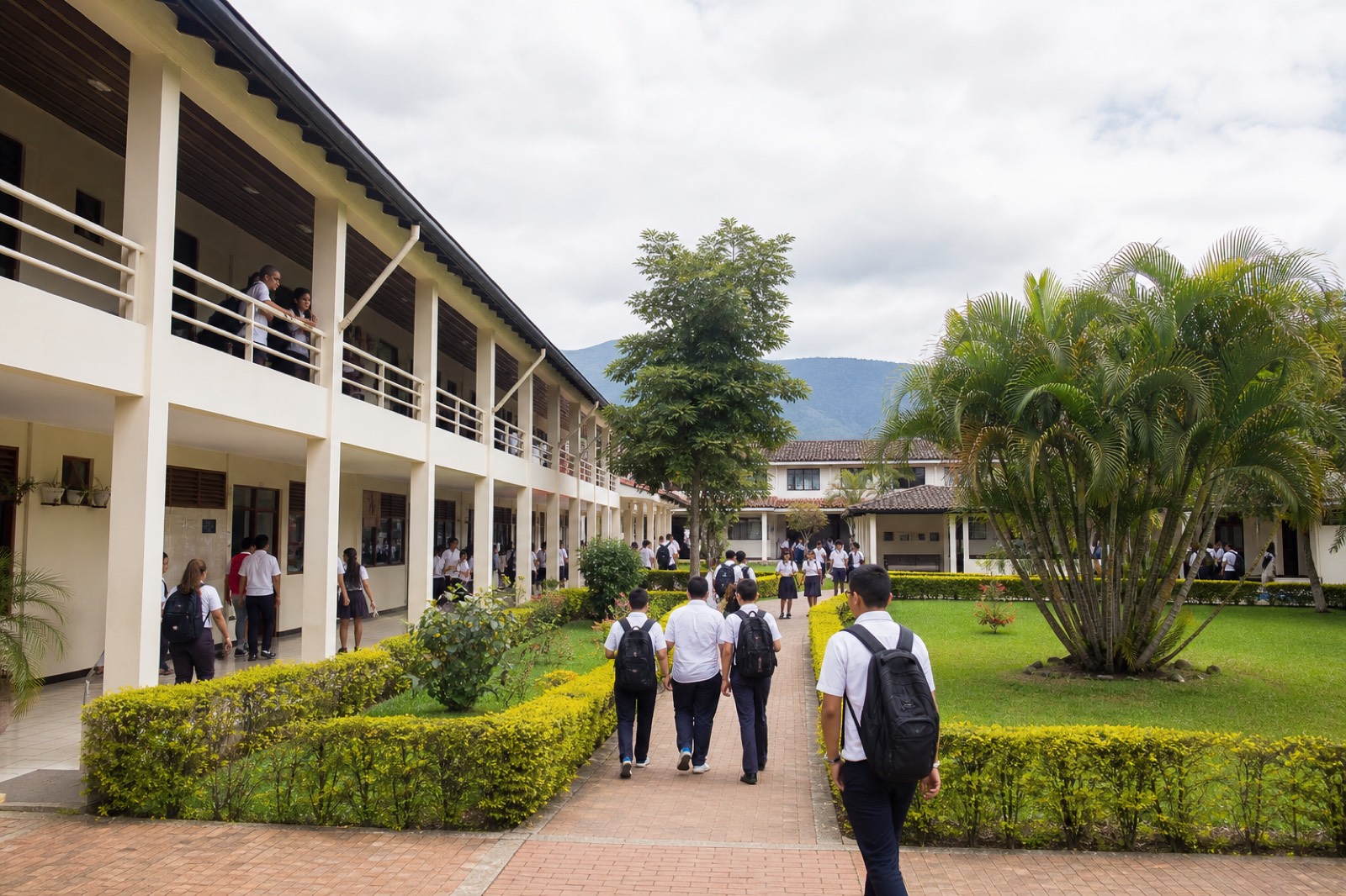 Campus de un colegio en Colombia